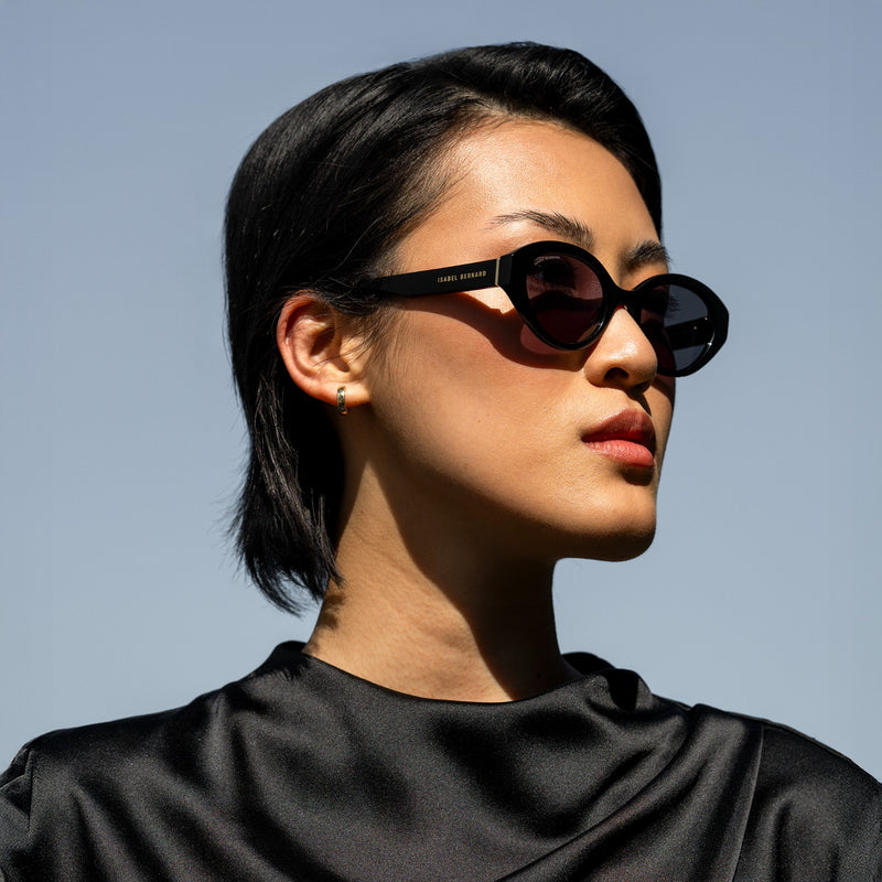 Isabel Bernard La Villette Rosaire Black Ovale Sunglasses IB400002-01-01-zoom-