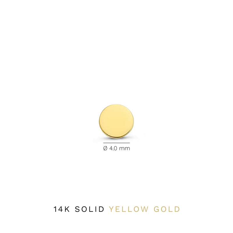 Isabel Bernard 14 Carat Golden Le Marais Jeanne Earstuds IB360196-zoom-
