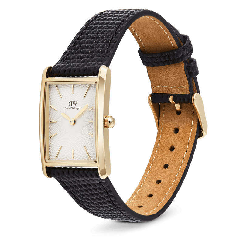 Daniel Wellington Bound Black Lizard White Guilloche Unisex Watch DW00100899-zoom-