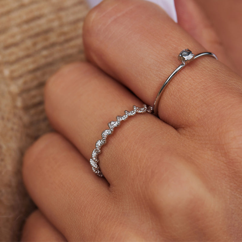 Violet Hamden Sisterhood Twisted Lunar 925 Sterling Silver Ring VH33005-50 (size: 50)-zoom-