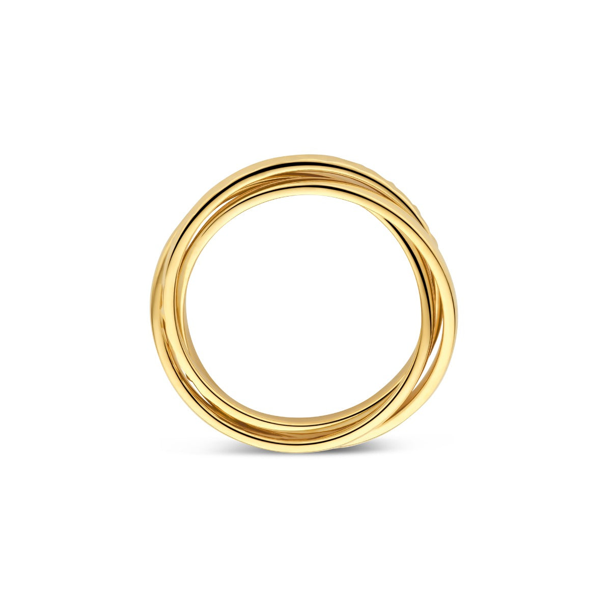 Parte di Me Ponte Vecchio Lucilla 925 Sterling Silver Gold Plated Ring with Diamond Cut PDM33072-52