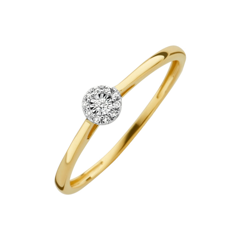 Blush Diamonds 14k Gold Ring with Diamond 1646BDI/52-zoom-