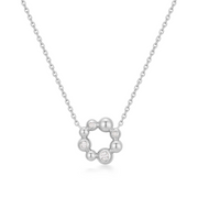 Ania Haie Melodic Poet Silver Asym. Beaded Circle Necklace S AH-N066-03H