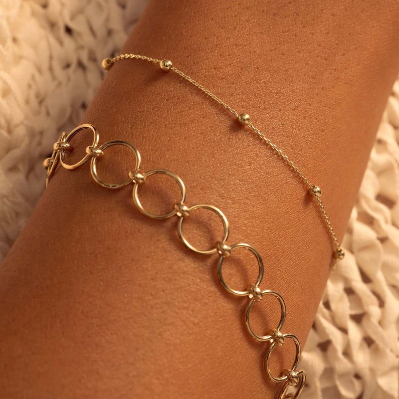 Beloro Jewels Della Spiga Dani 9 Karat Gold Bracelet BO320041-zoom-