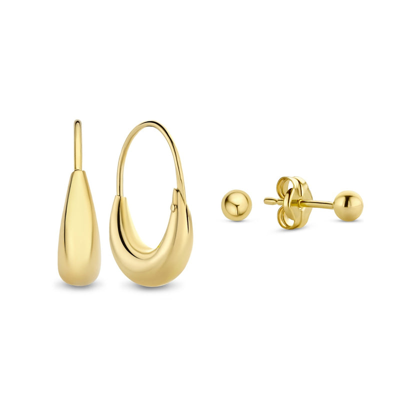 Isabel Bernard Cadeau d'Isabel 14 karat gold earring set IB90175-zoom-
