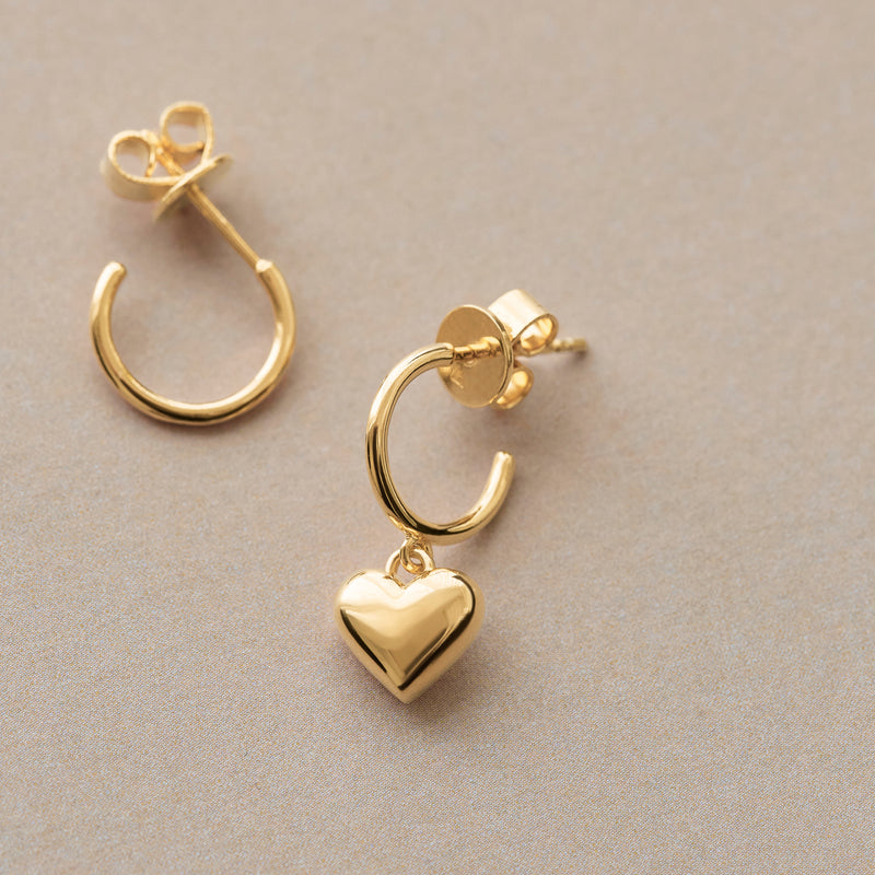 P D Paola Engrave Me 18 karat gold plated Ear Charms AR01-364-U-zoom-