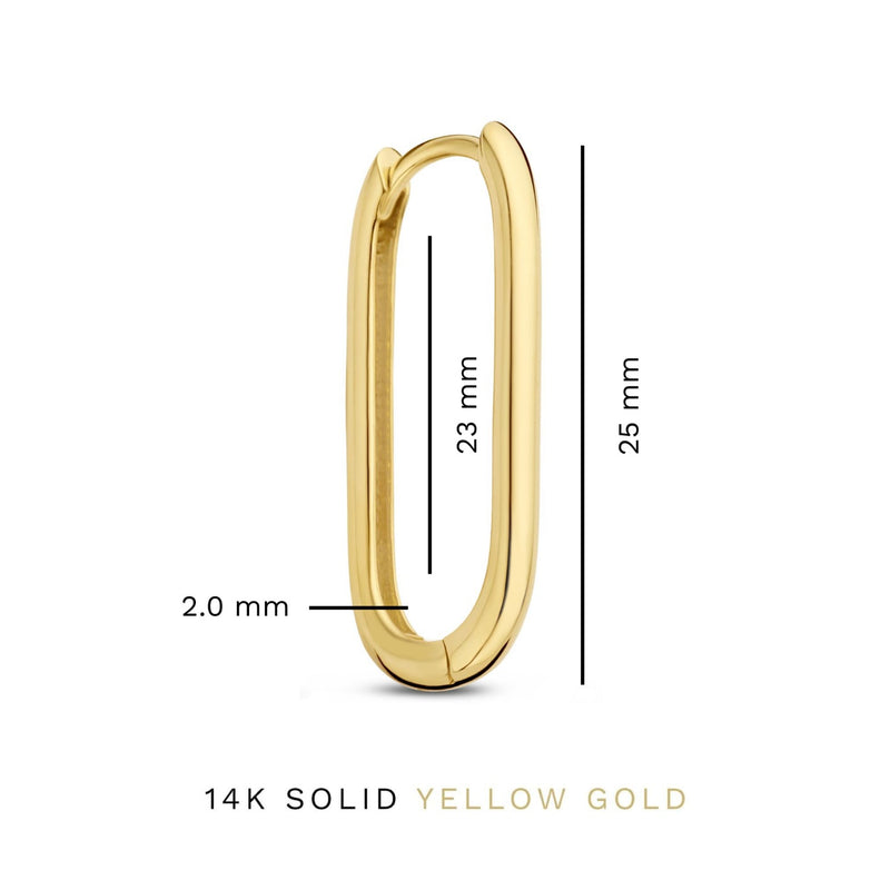 Isabel Bernard Rivoli Aimée 14 Carat Golden Hoop Earrings IB360237-zoom-