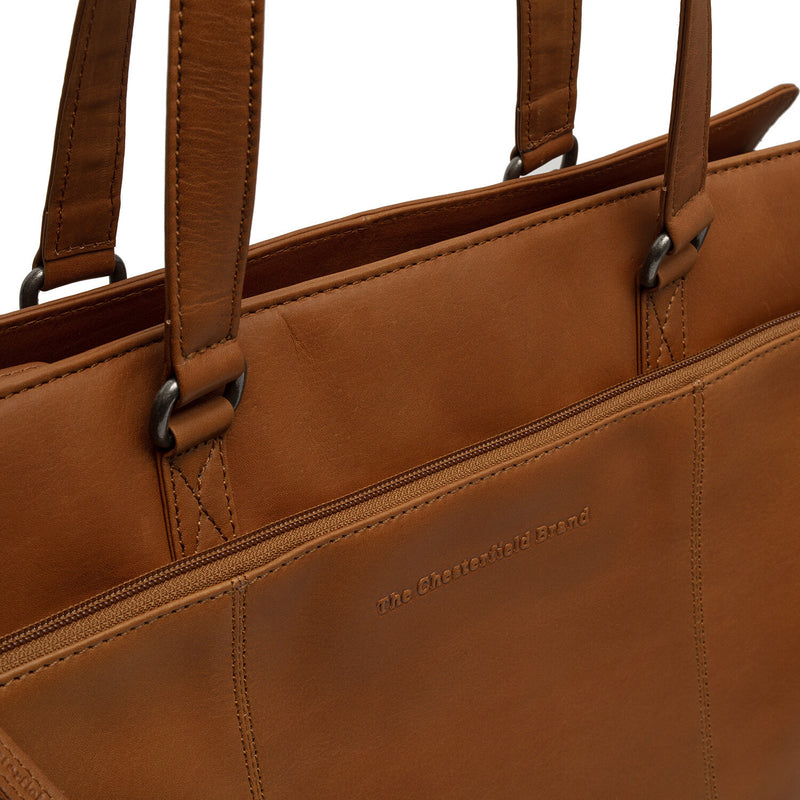 The Chesterfield Brand Fidenza Cognac Laptop Bag C38.020631-zoom-