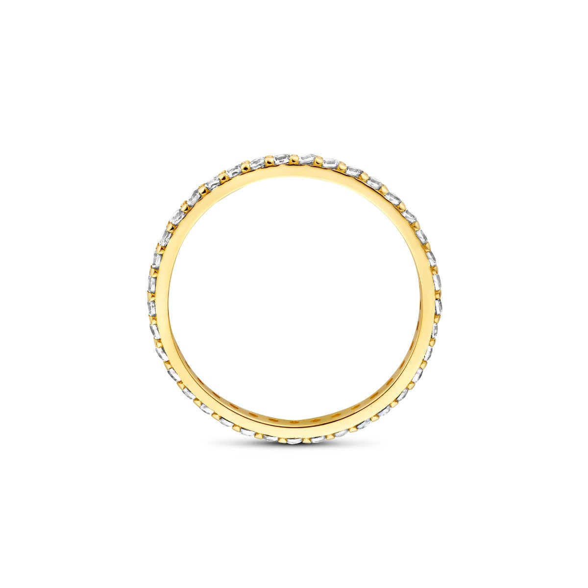 Beloro Jewels Monte Napoleone Stella 9 karat gold ring with zirconia BO330043-54