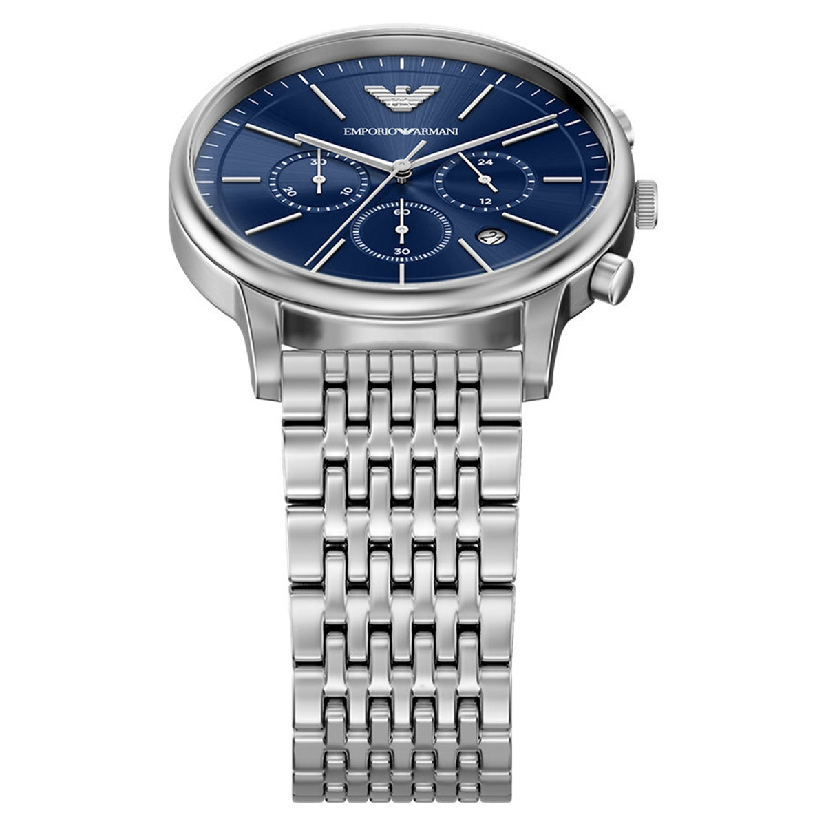Emporio Armani Round Blue Dial Watch AR11771