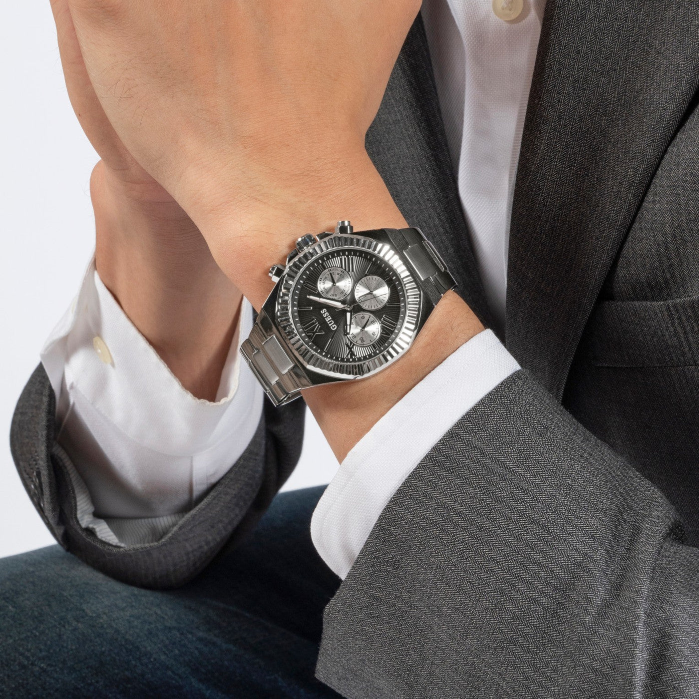 Guess Equity Silver Watch GW0703G1