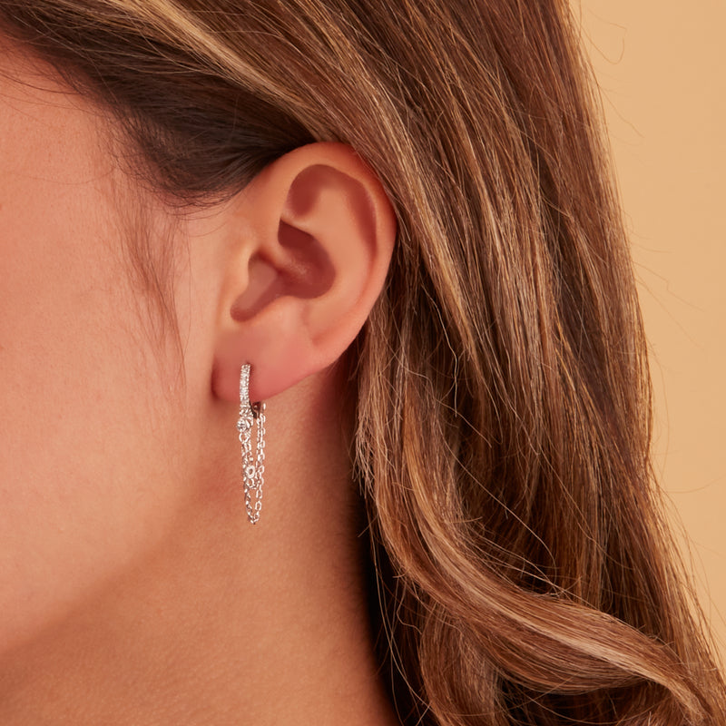 Karma Silver Earrings M3168S-zoom-
