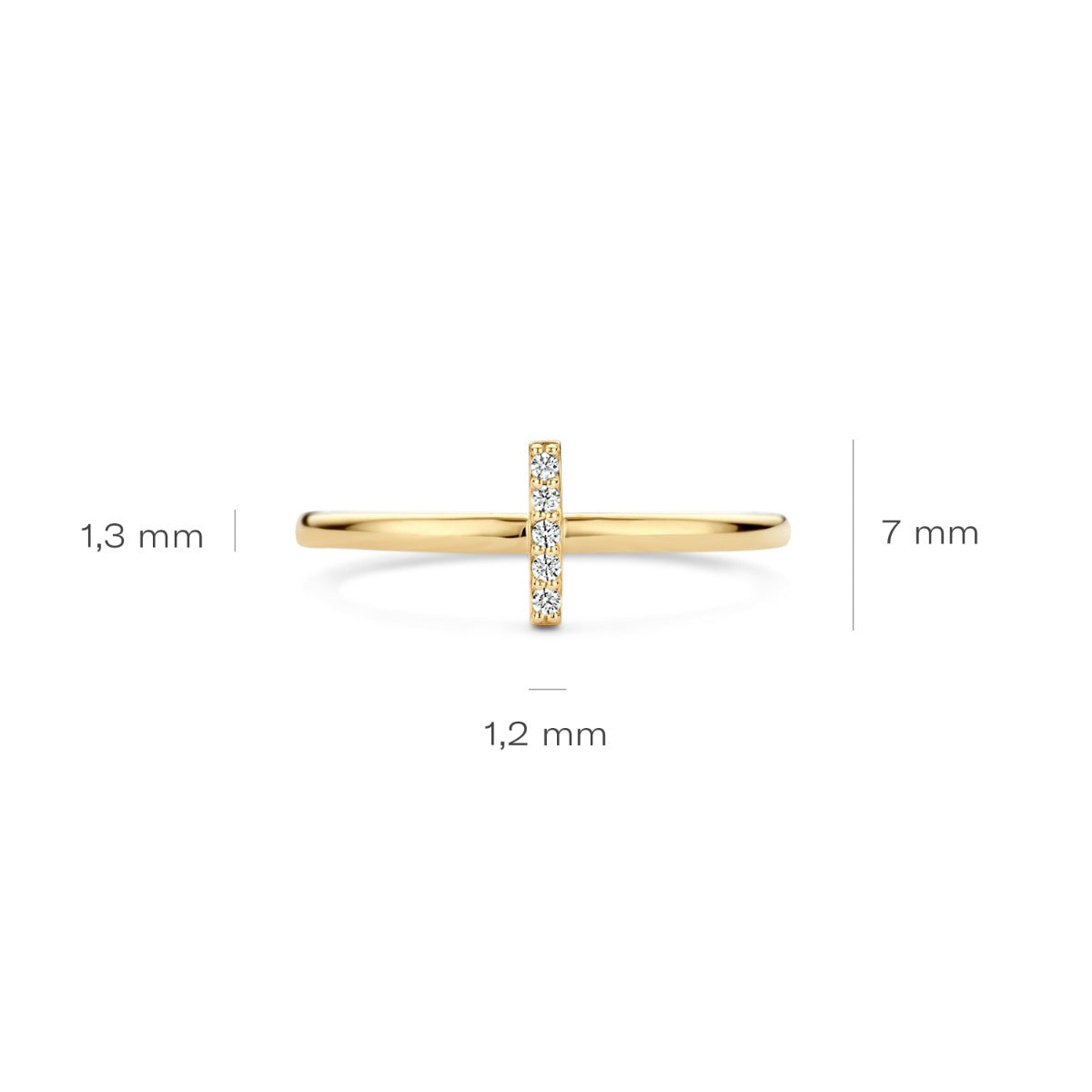 Blush 14 karat gold Ring 1252YZI/50
