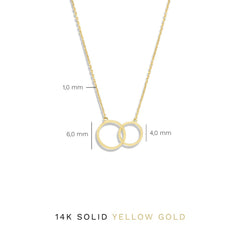 Isabel Bernard Cadeau d'Isabel 14 Carat Golden Necklace and Bracelet Giftset IB90130