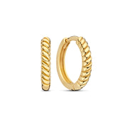 Beloro Jewels La Rinascente Fleur 9 karat gold hoop earrings BO360105