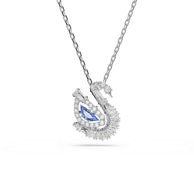 Swarovski Swan Silver Necklace 5723389-zoom-