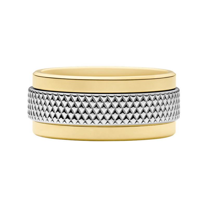 Knox Silver and Gold Stainless Steel JF049179989 Ring JF0491799811