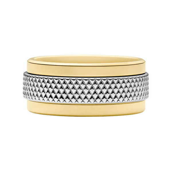 Knox Silver and Gold Stainless Steel JF049179989 Ring JF0491799811