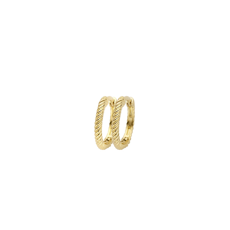 Blush Gold Hoop Earrings 7266YGO-zoom-