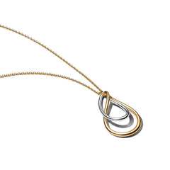 Pandora Essence Gold Plated Two-Tone Double Pendant Necklace 364668C00-50