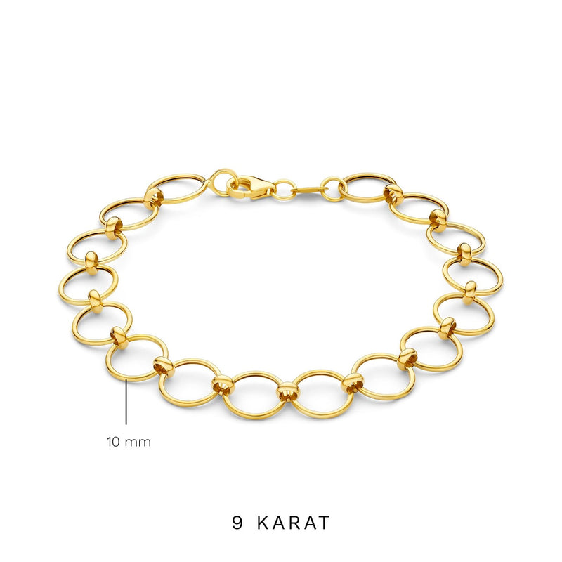 Beloro Jewels Della Spiga Alda 9 Karat Gold Bracelet BO320039-zoom-