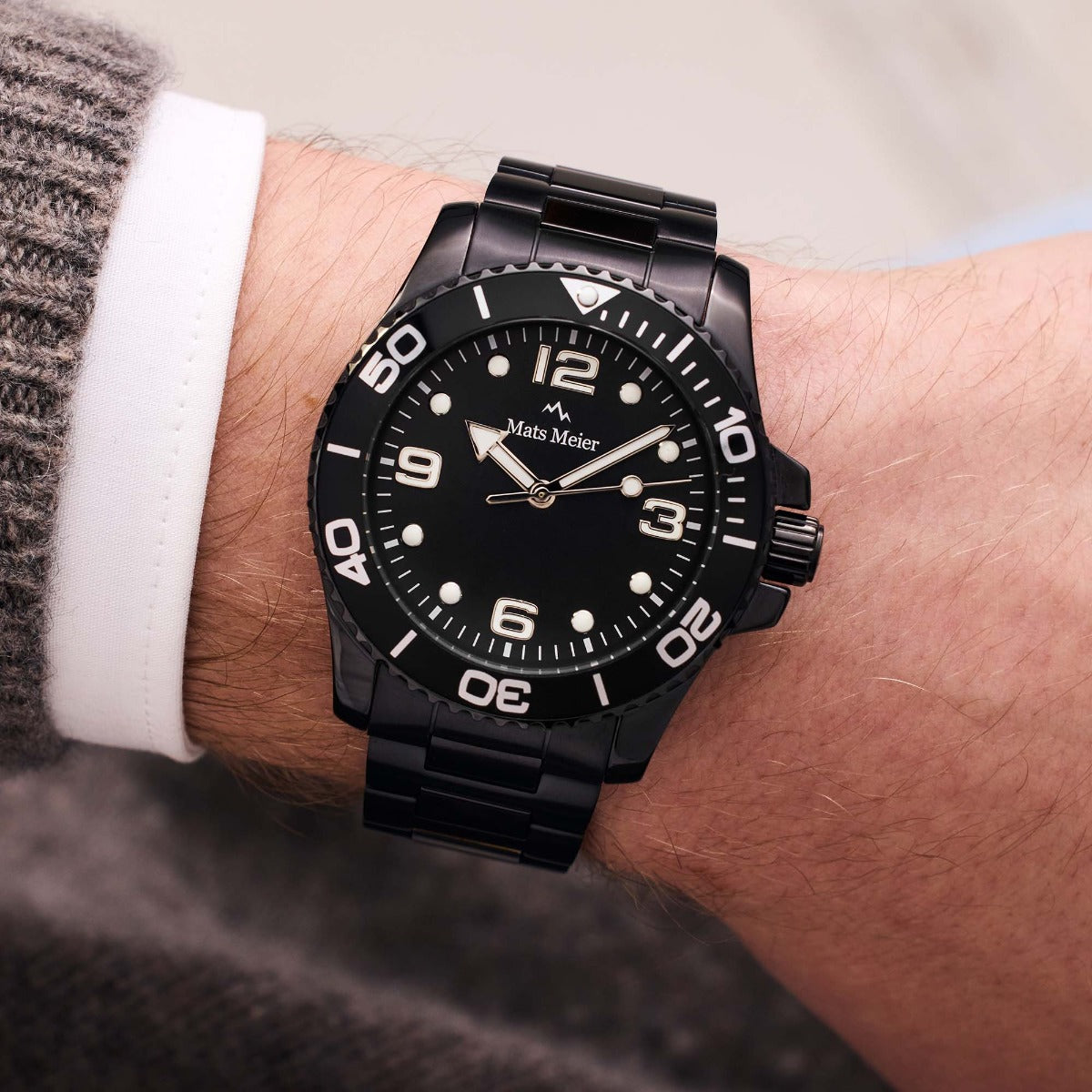 Mats Meier Ponte Dei Salti Men's Watch Black MM00523