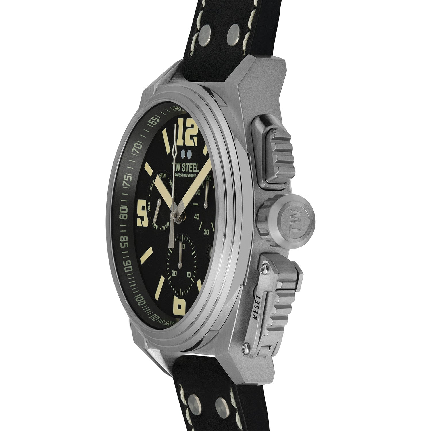 TW Steel Swiss Canteen Black Men's Watch 2002-TW1111