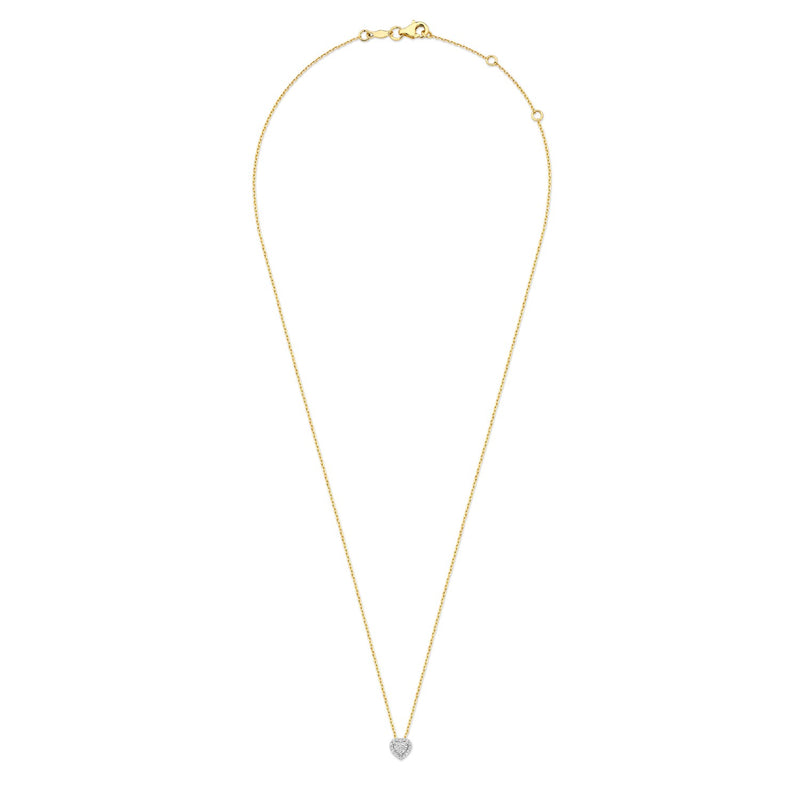 Isabel Bernard De la Paix Amore 14 karat gold necklace with diamond 0.14 carat IBD350024-zoom-