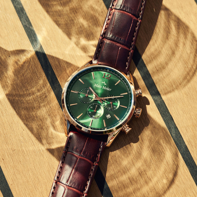 Mats Meier Grand Cornier Chrono Green/Rosegold coloured Watch MM00114-zoom-
