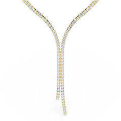 Swarovski Matrix Tennis Gold-Tone Necklace 5750601