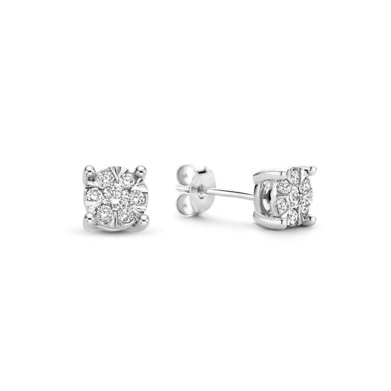 Isabel Bernard De la Paix Hanaé 14 Carat Whitegold Ear Studs | diamond 0.28 ct | IBD360014-zoom-