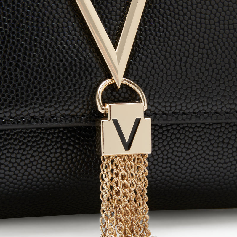 Valentino Bags Divina Black Crossbody Bag VBS1R403GNERO/GOLD-zoom-