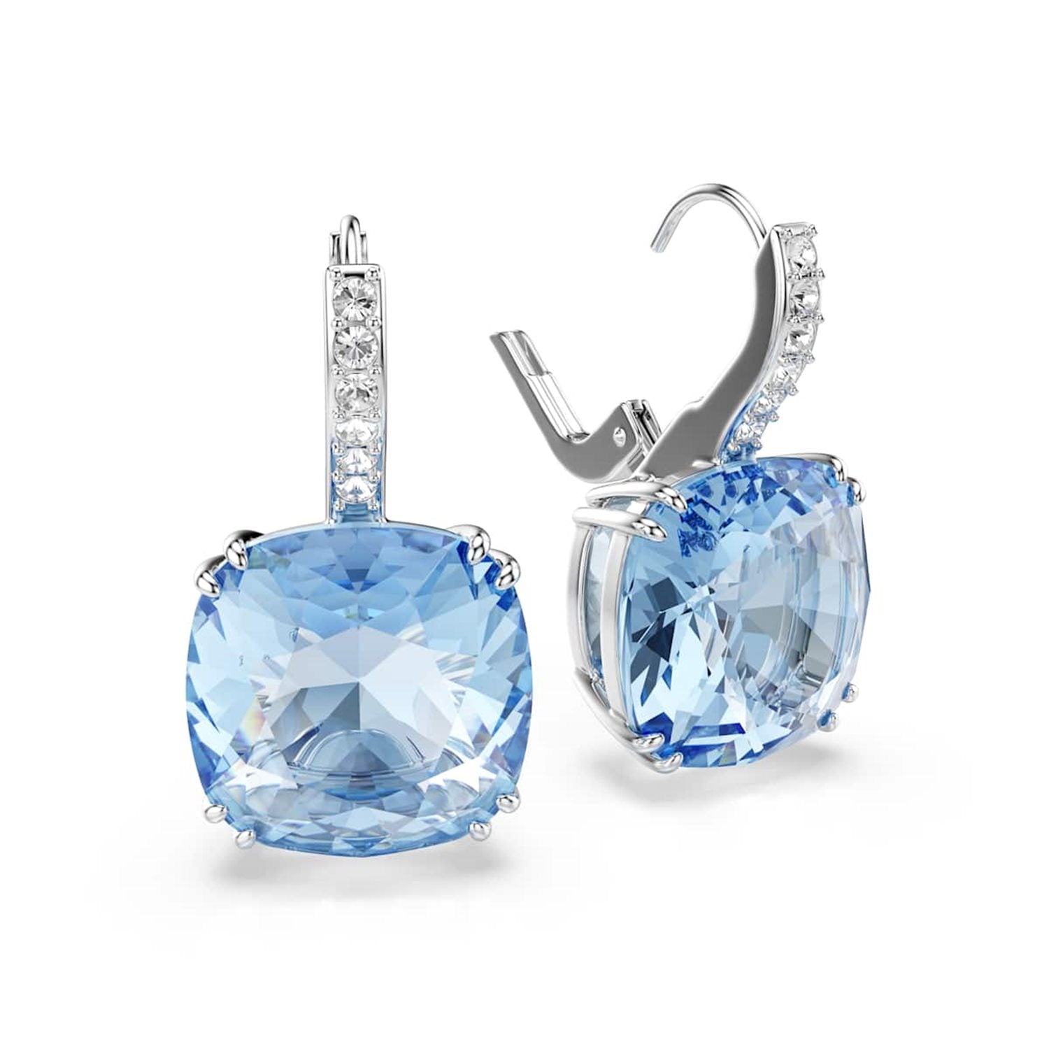 Swarovski Millenia Silver-Tone Earrings with Blue Crystal 5756150