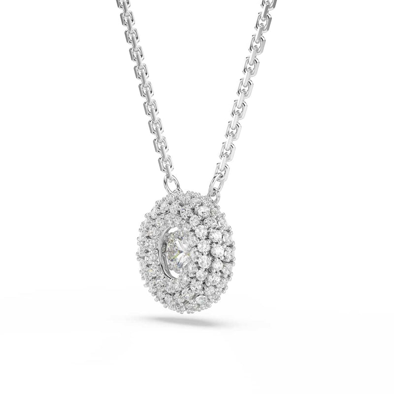 Swarovski Sublima Glam Silver-Tone Necklace 5738246-zoom-