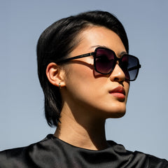 Isabel Bernard La Villette Rene Black Vierkante Sunglasses IB400000-01-01