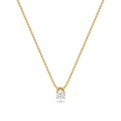 Sif Jakobs Gold Plated Ovale Necklace SJ-N2744-CZ-YG
