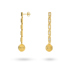 24Kae Gold Earrings 424114Y