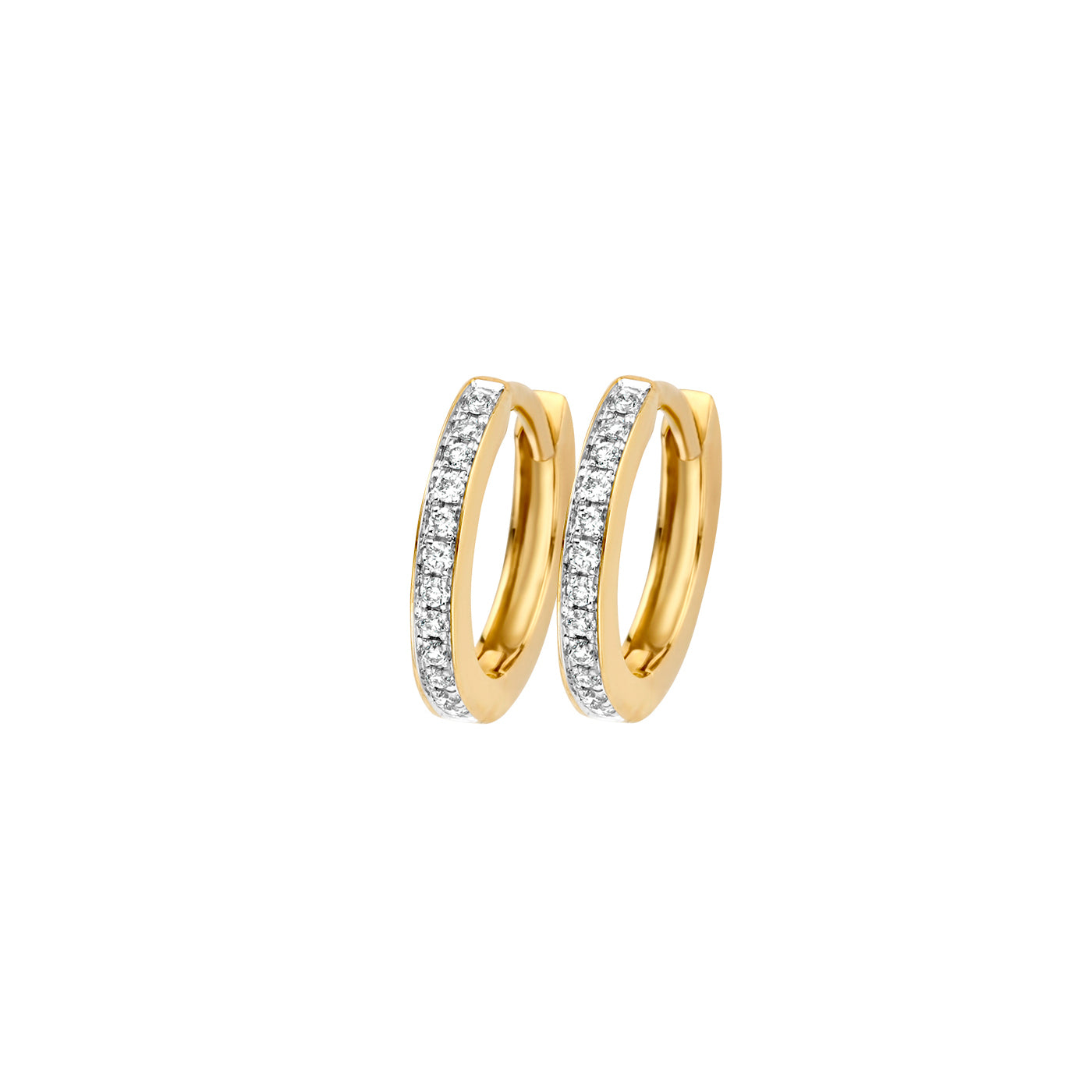 Blush Diamonds 14 karat gold Hoop Earrings 7612BDI