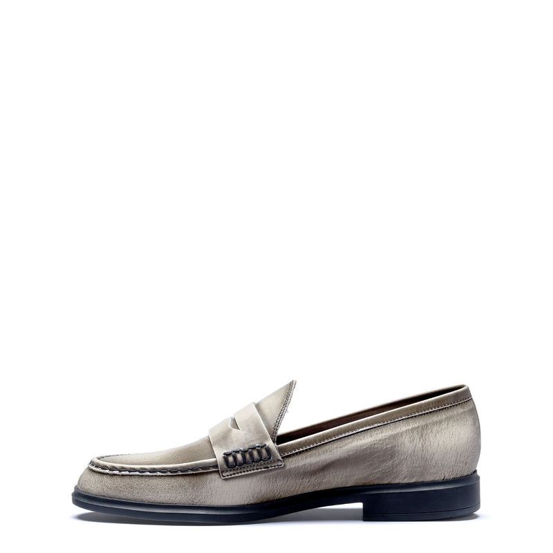 Isabel Bernard Vendôme Blandine cream spazzolato leather loafers IB51015-638-39-zoom-