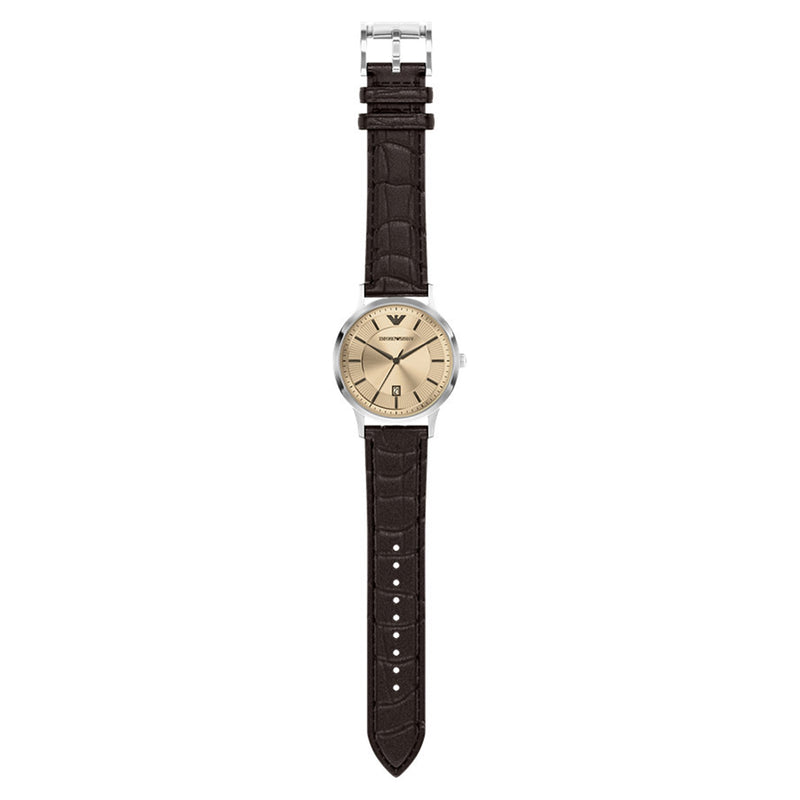 Emporio Armani Round Silver Dial Watch AR11783-zoom-
