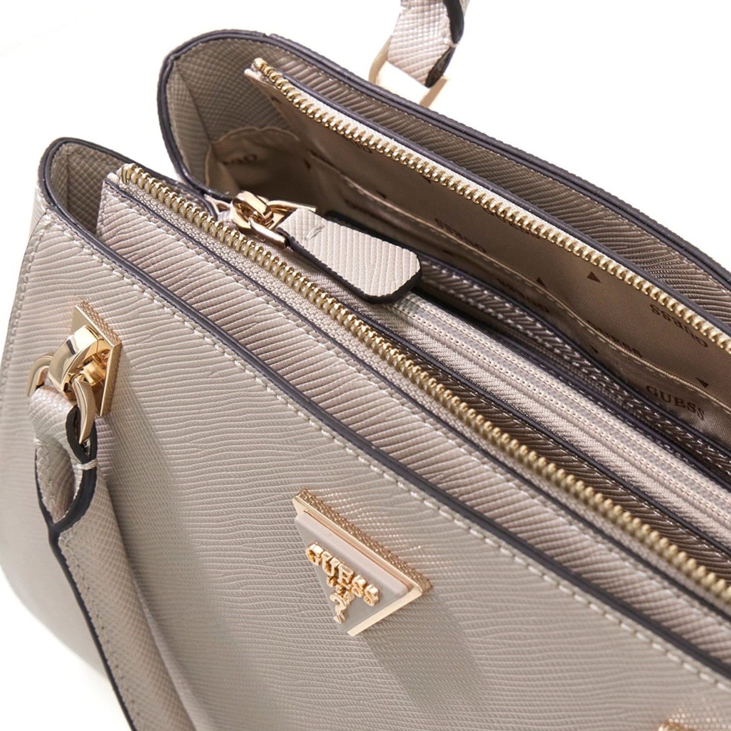 ノベルティ　バック　 グレージュ 25 Noelle II Taupe Luxury Satchel Bag HWZG96-72070-TAU