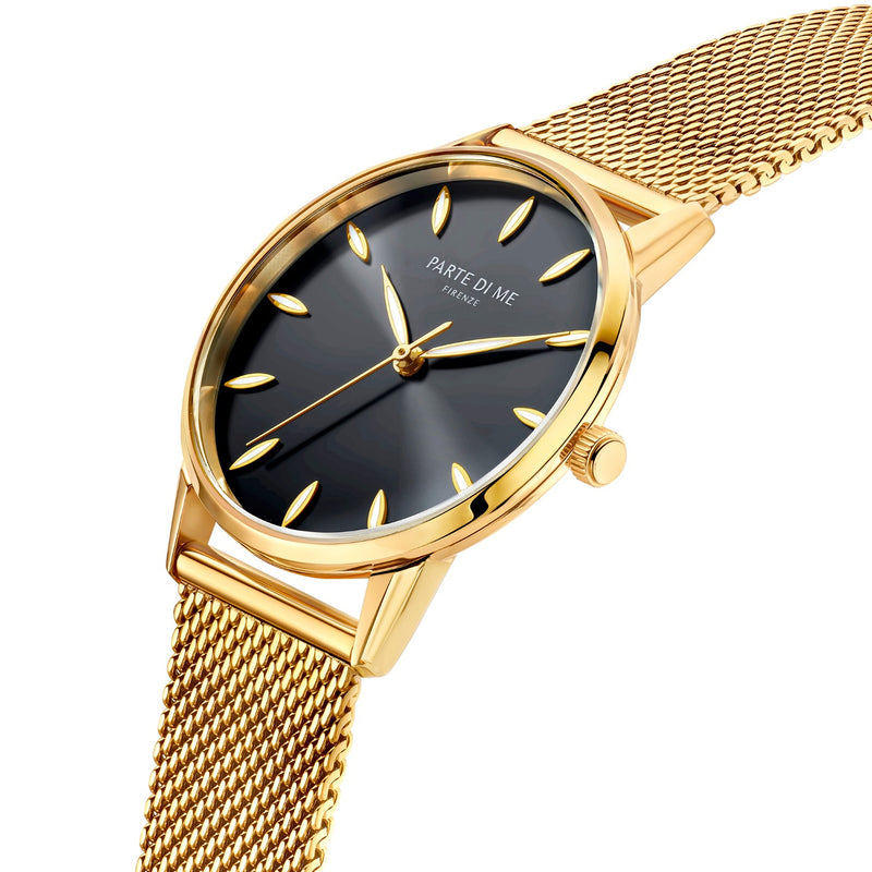 Parte Di Me Orologio round ladies watch gold coloured and black PDM09052-zoom-