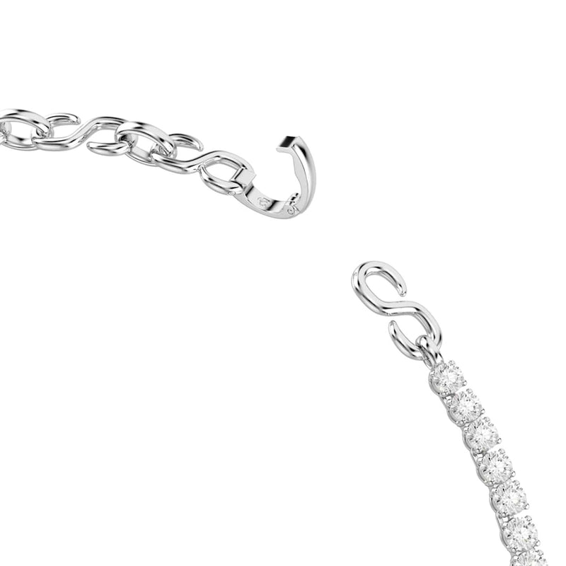 Swarovski Matrix Tennis Silver-Tone Necklace 5747732-zoom-
