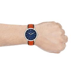 Fossil The Minimalist Silver and Blue Men's Watch FS5304