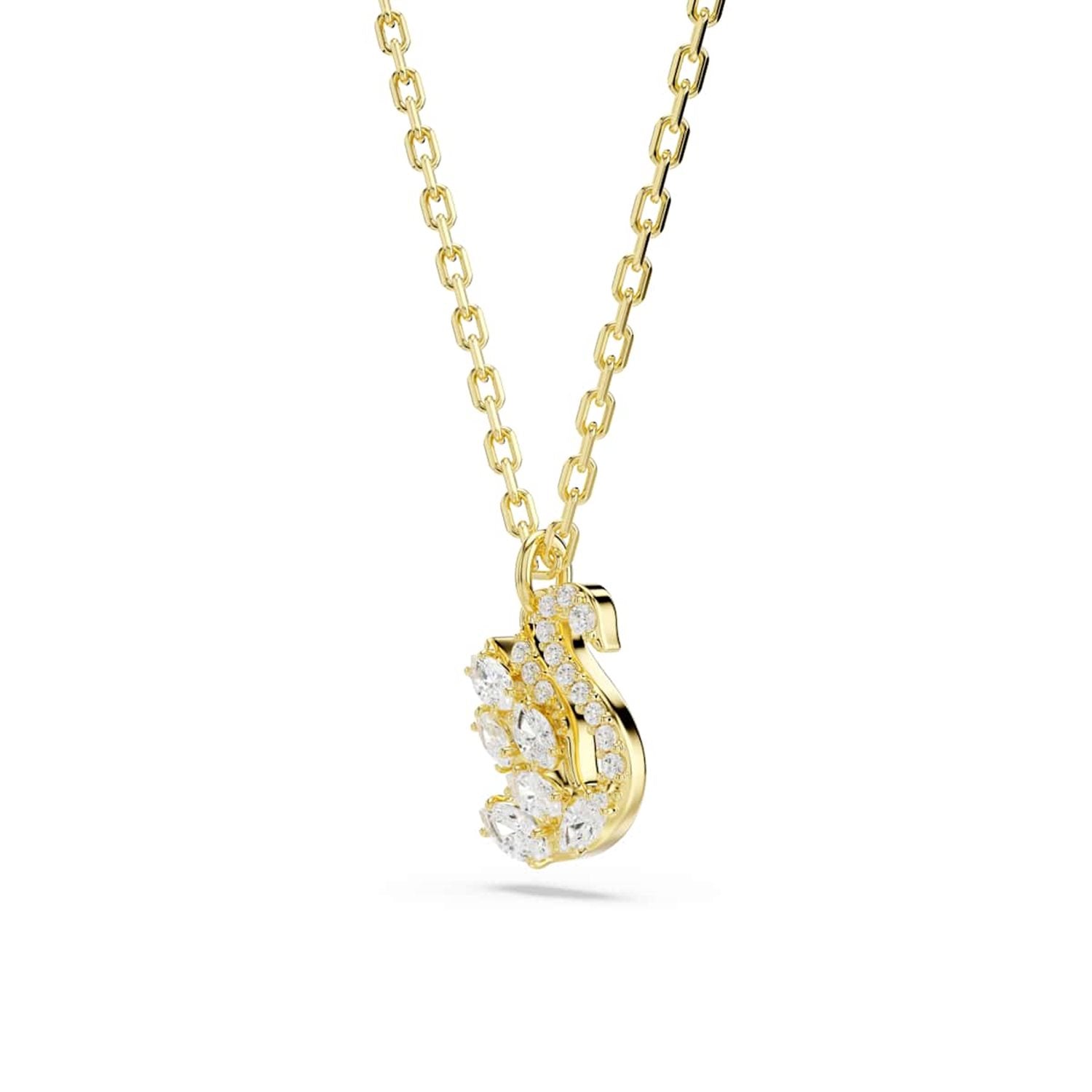 Swarovski Swan Pave Gold-Tone Necklace 5754626