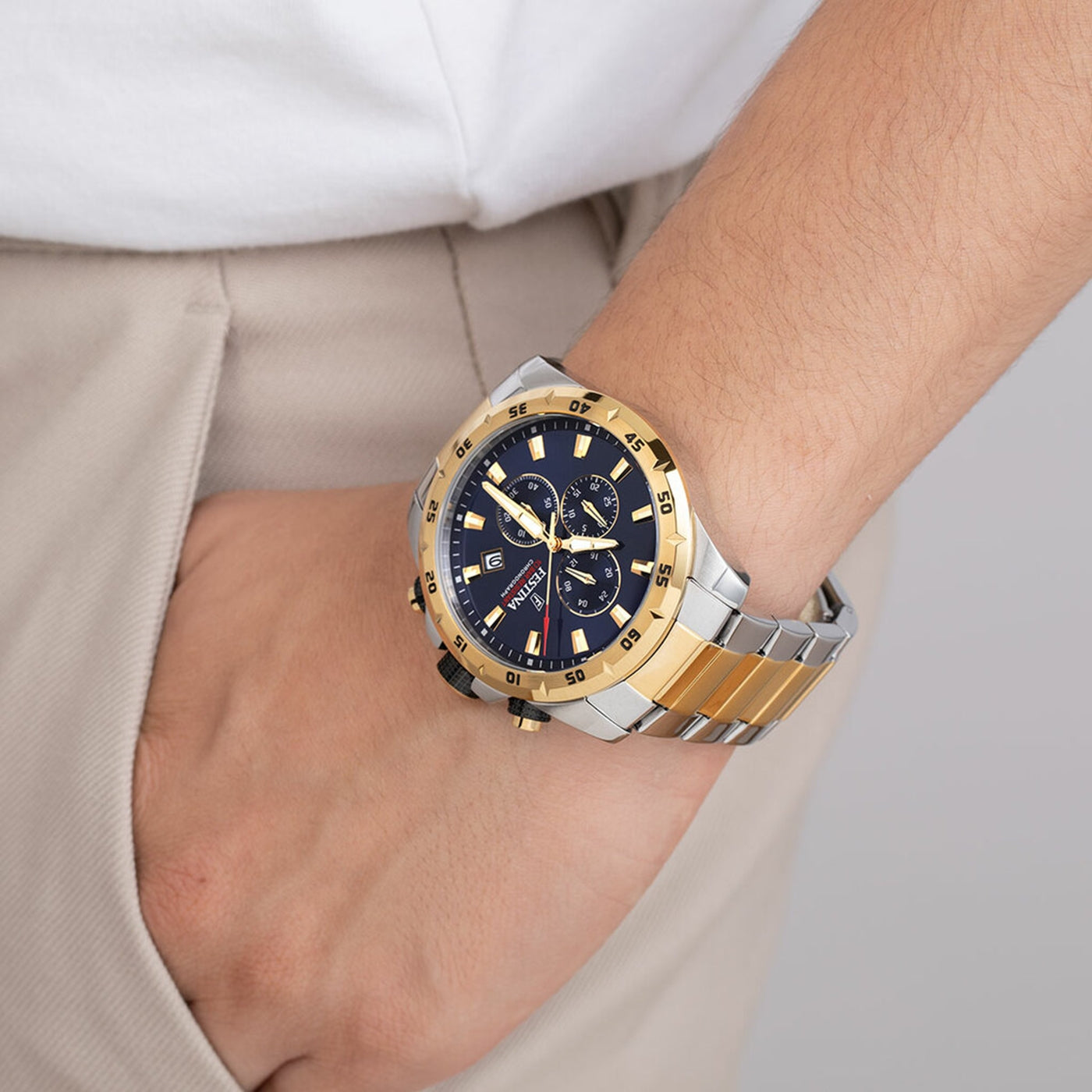 Festina Timeless Chrono Gold Watch F20562/2