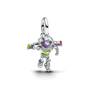 Pandora Disney 925 Sterling Silver Enamel and UV Resin Disney Pixar Buzz Lightyear Dangle Charm 794604C01