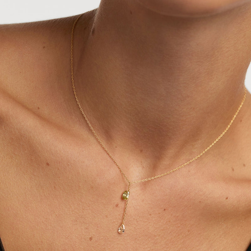 P D Paola Color 18 karat gold plated Necklace CO01-863-U-zoom-