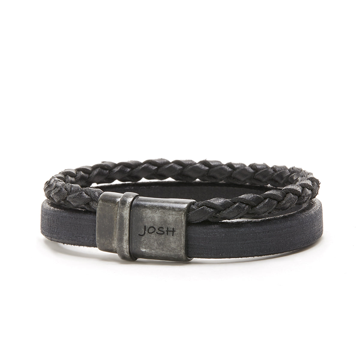 Josh Vintage Black Bracelet 09264-BRA-VB/BLACK/L