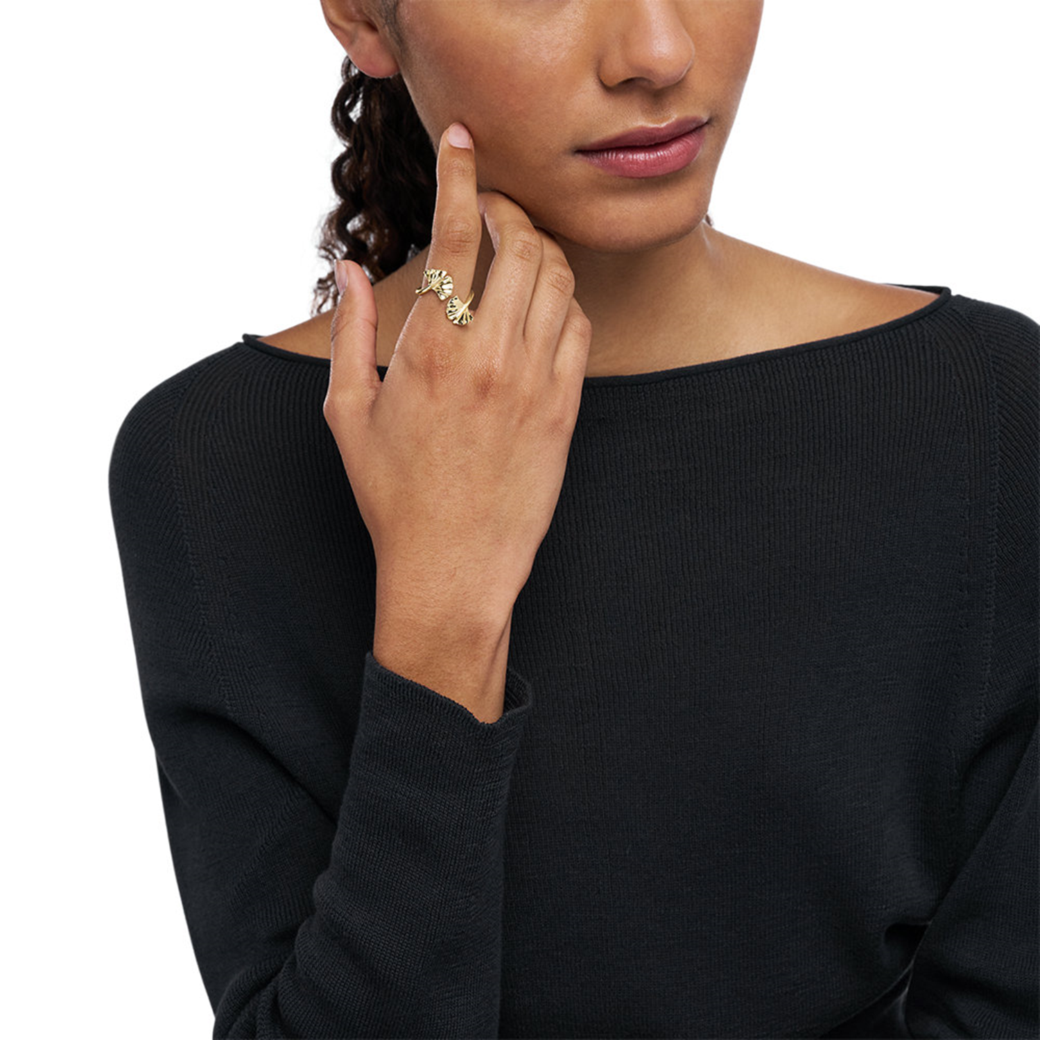 Emporio Armani Gold Coloured Copper Ring EGS32607108